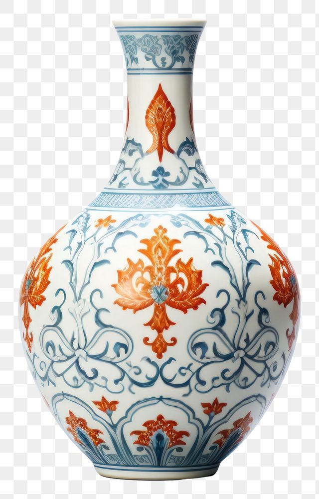 PNG Porcelain pottery vase art.