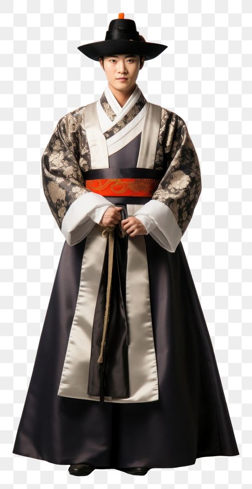 PNG Korean people costume fashion robe. 