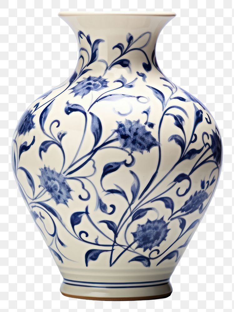 PNG Porcelain pottery vase jar.