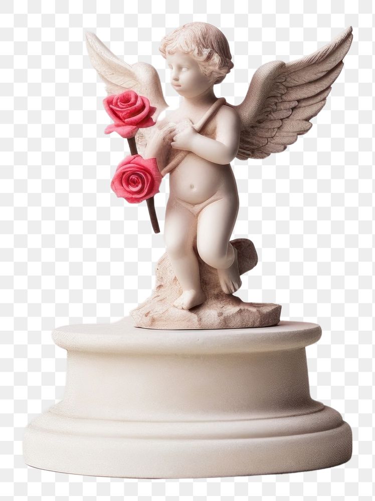 PNG Angel cupid figurine representation celebration.