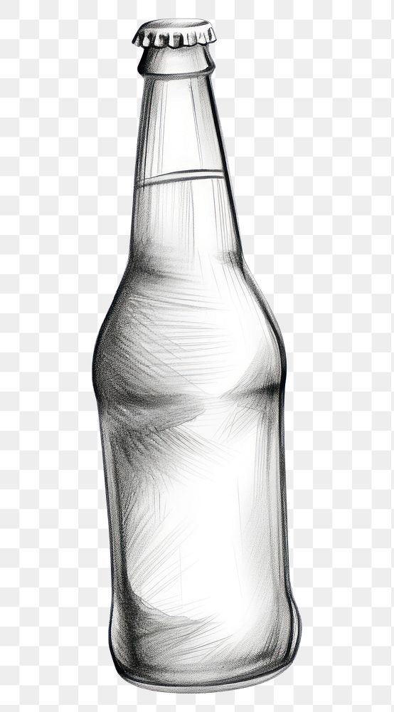 PNG Beer bottle glass drink.