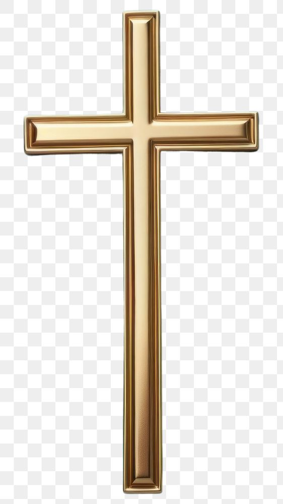 PNG Brass Christ Cross cross crucifix symbol. AI generated Image by rawpixel.
