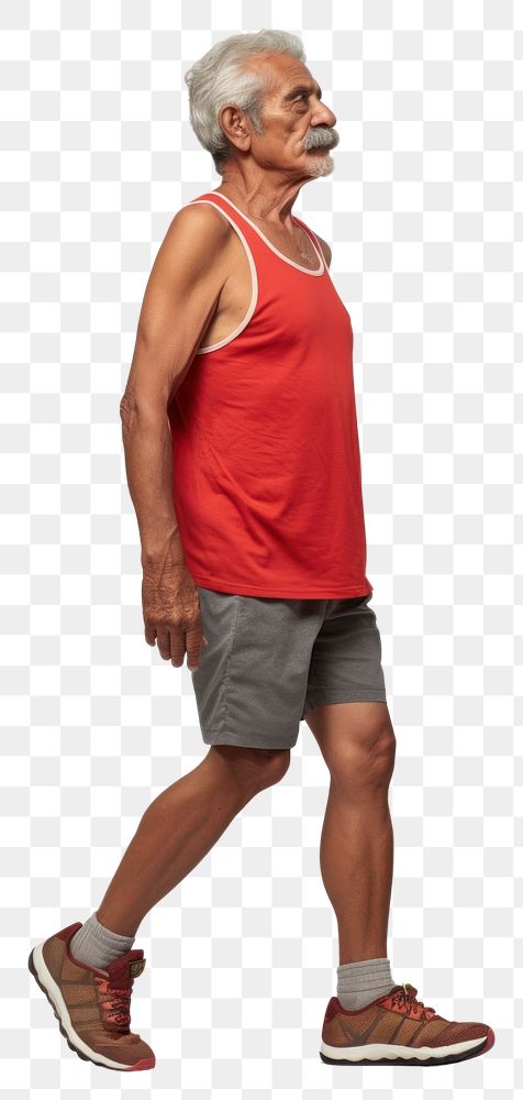 PNG  A Mexican senior man footwear shorts person.