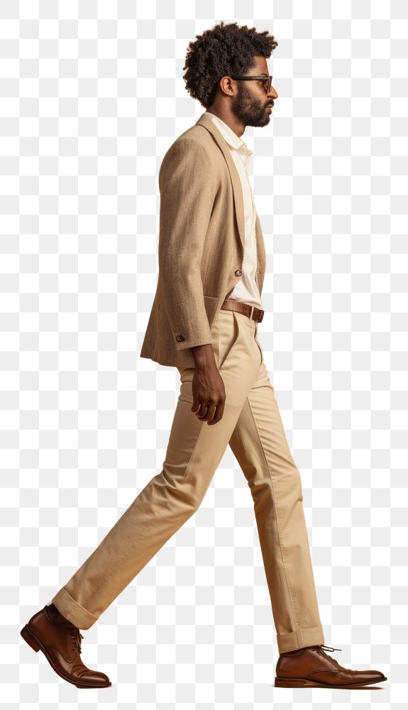 PNG  A afro latin man footwear walking person.