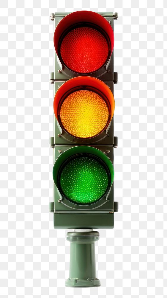 PNG  Traffic light white background illuminated crossroad. AI generated Image by rawpixel.