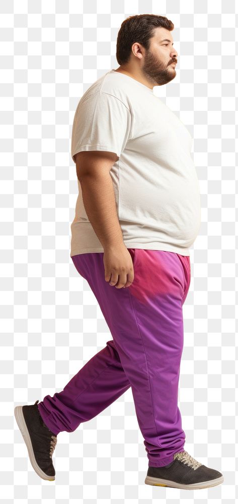 PNG  Chubby arabic lgbtq walking footwear standing purple.