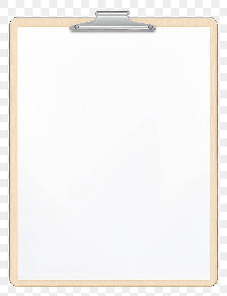 PNG  Clipboard old white background rectangle.