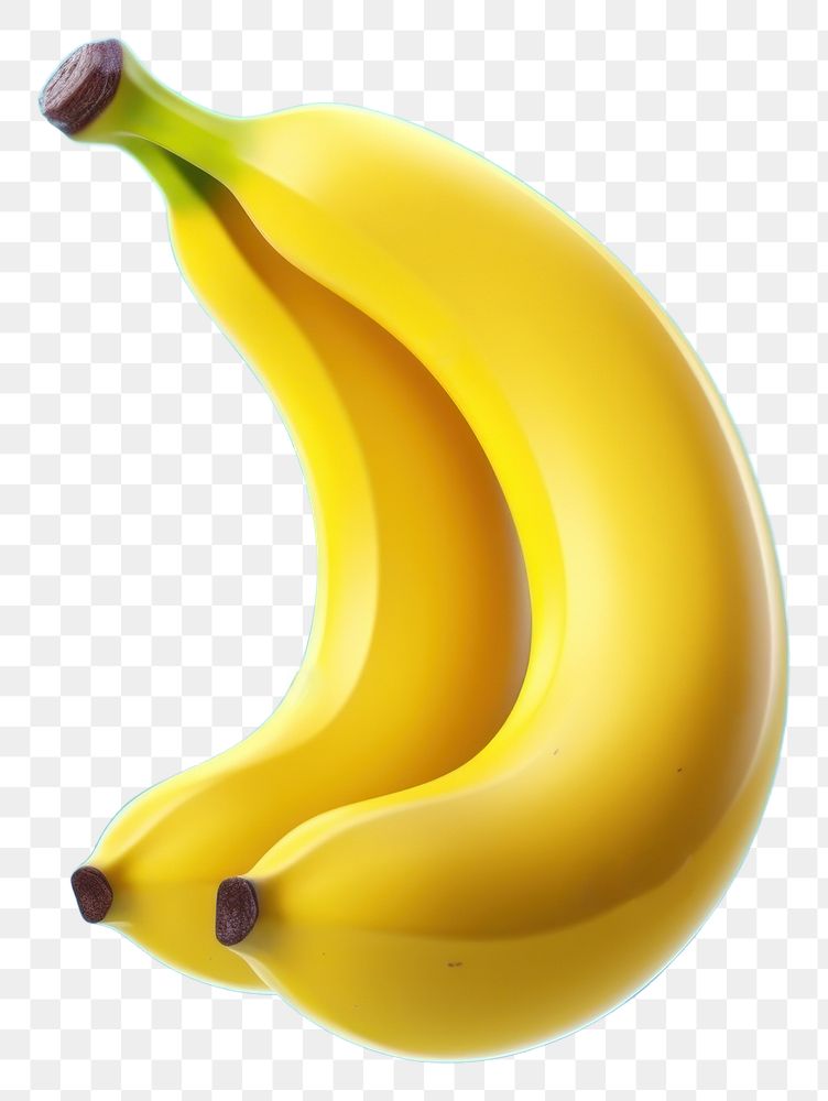 PNG Banana floating up fruit food freshness.
