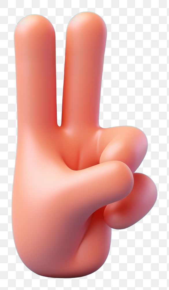 PNG Hi hand sign finger representation gesturing.