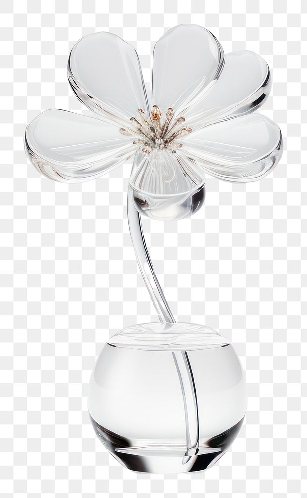 PNG Flower glass plant white.