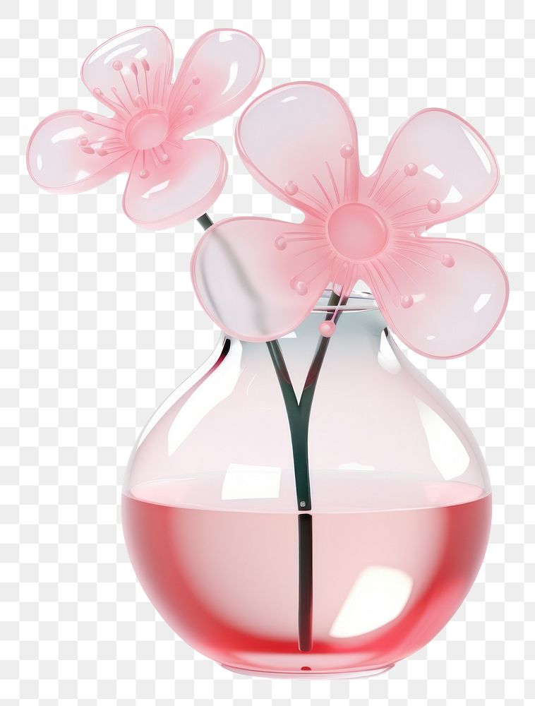 PNG Flower transparent bottle petal.