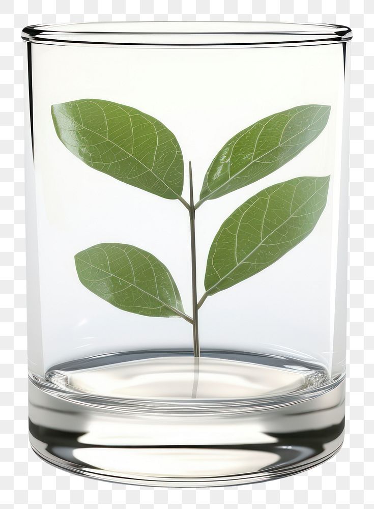 PNG Leave glass transparent plant.