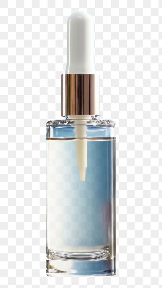 PNG Dropper bottle cosmetics perfume flower.