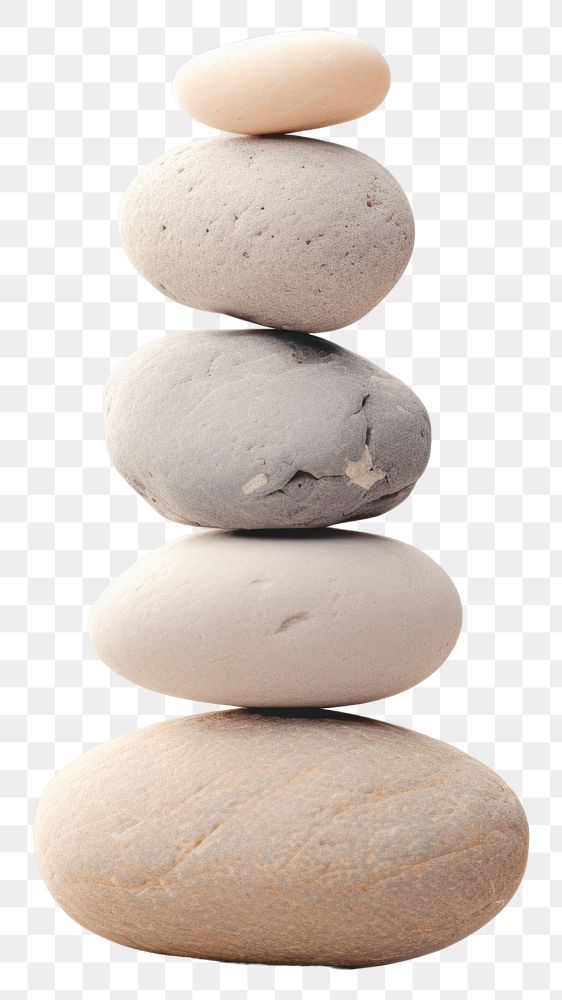 PNG A minimal bunch of rocks sitting on top of a white surface pebble zen-like balance. AI generated Image by rawpixel.