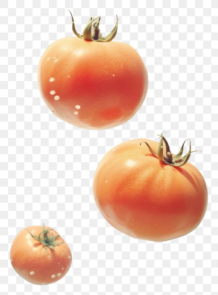 PNG Three tomato floats in the air vegetable plant food.
