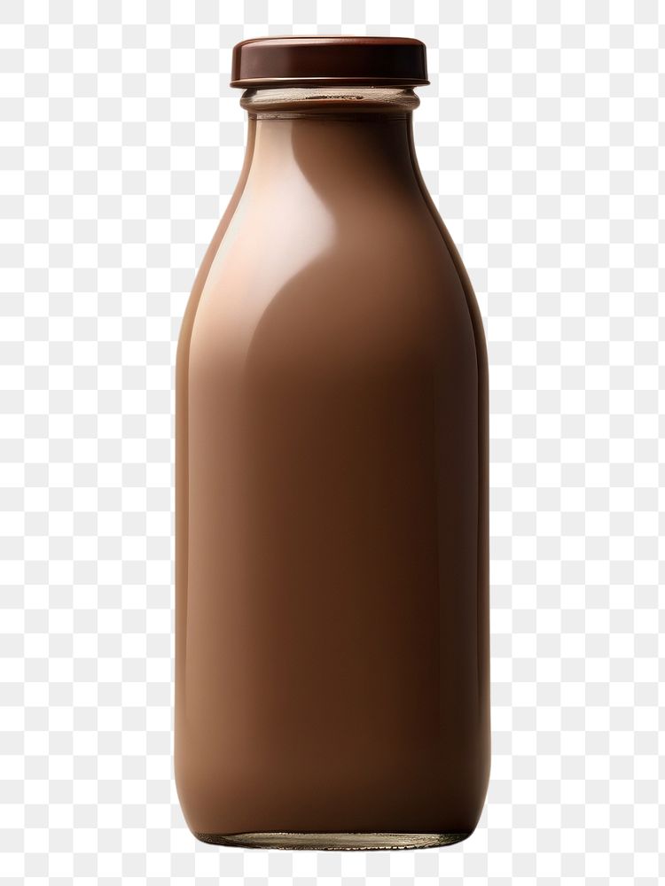 PNG Chocolate milk bottle packaging jar refreshment container.
