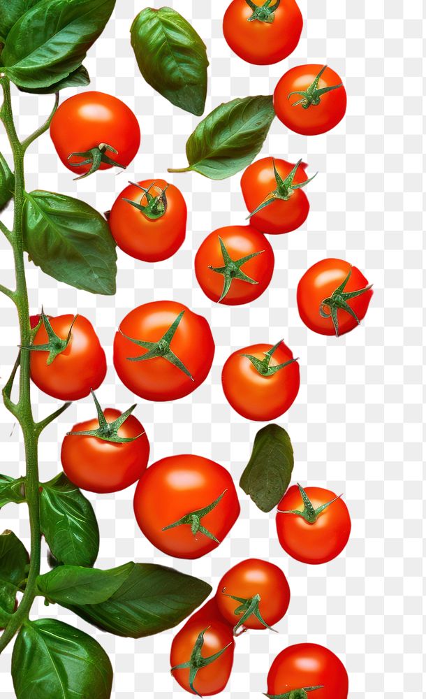 PNG Cherry tomato frame border backgrounds vegetable plant.