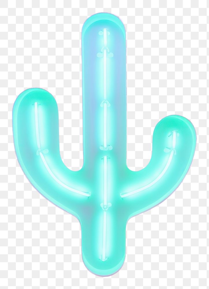 PNG  Cactus neon purple light. AI generated Image by rawpixel.
