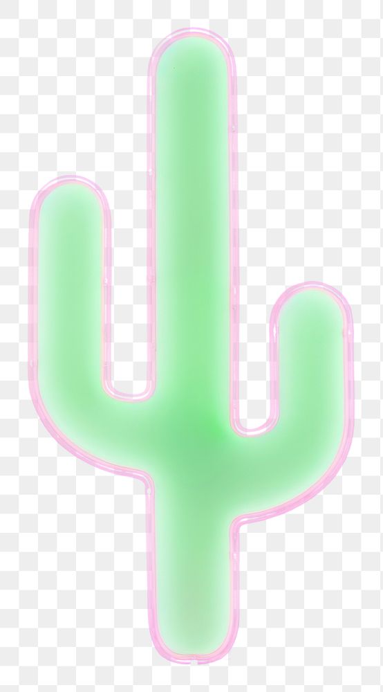 PNG  Cactus light neon purple. AI generated Image by rawpixel.