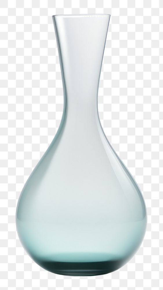 PNG Vase shape glass vase transparent.