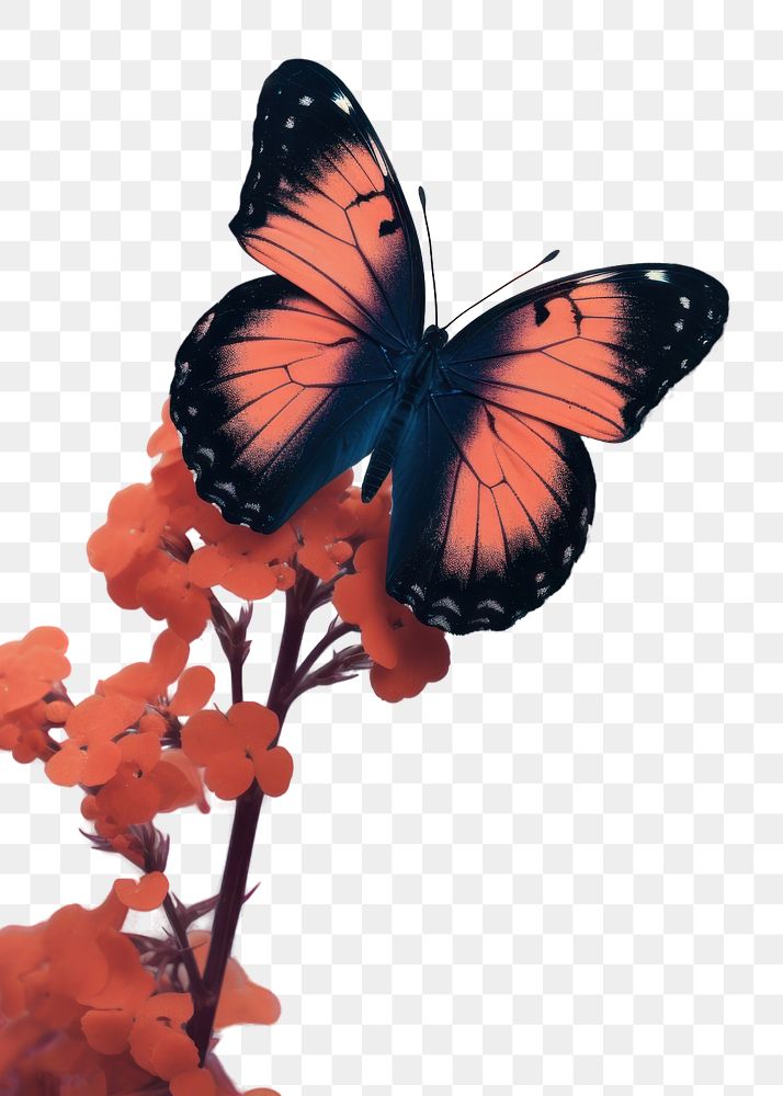PNG Butterfly animal insect flower.
