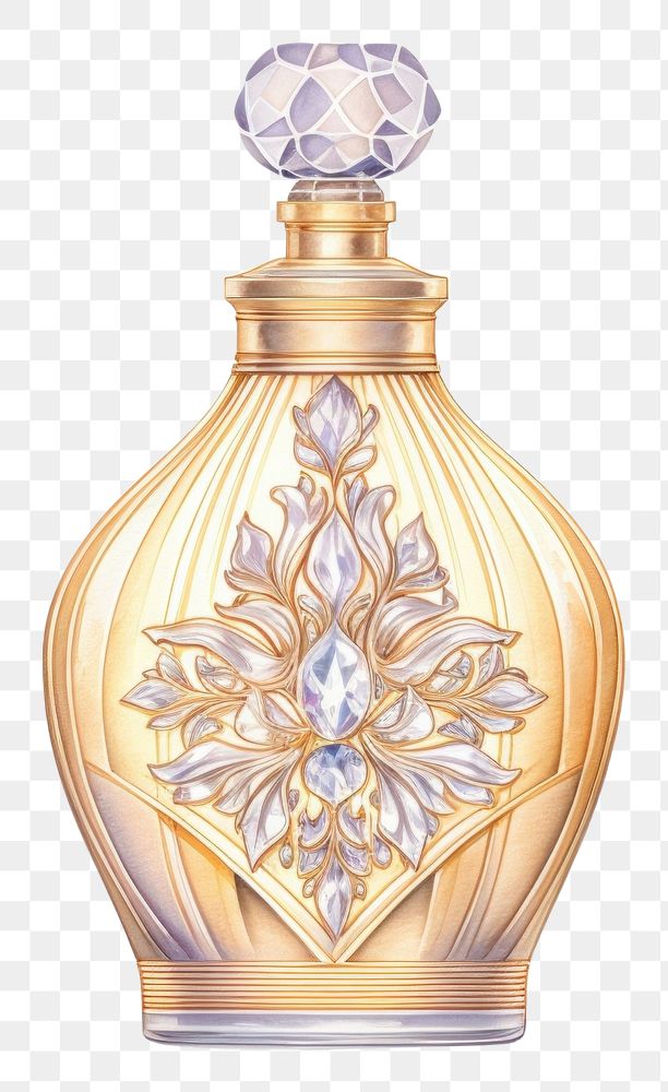 PNG  Perfume bottle white background decoration creativity. AI generated Image by rawpixel.