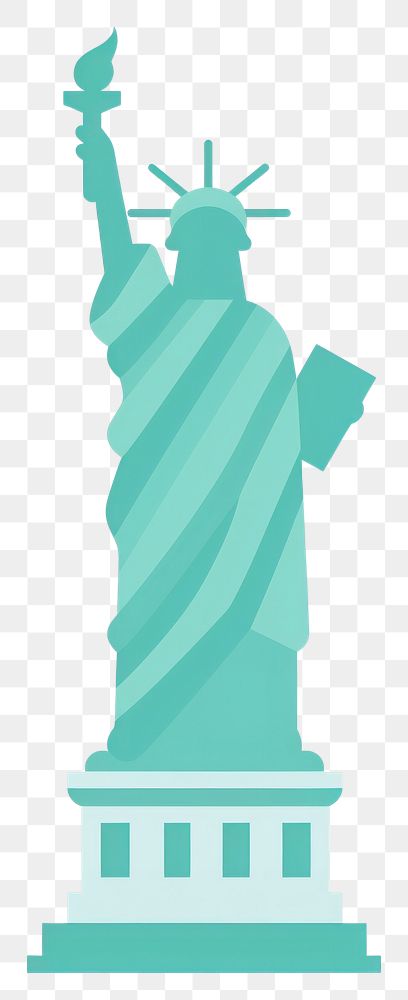PNG  Liberty statue sculpture symbol representation. AI generated Image by rawpixel.