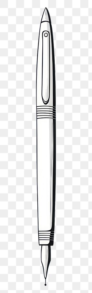 PNG  Doodle of Pen pen white background weaponry.