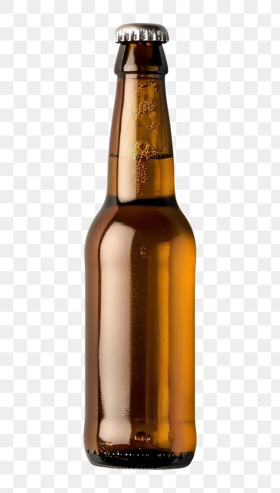 PNG Bottle drink lager beer.