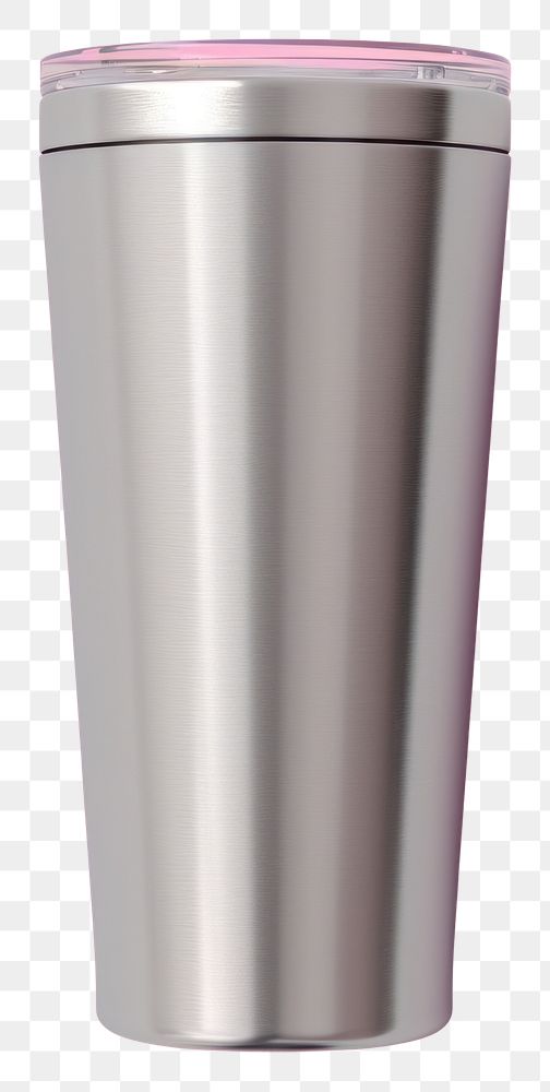 PNG Refreshment aluminum cylinder silver.