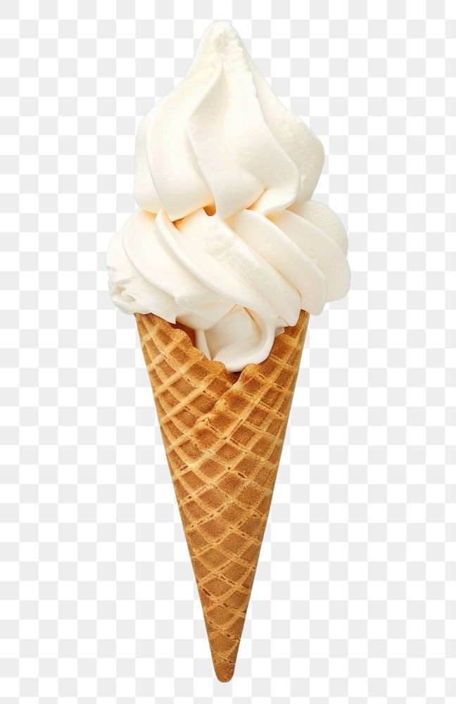PNG Paper cone dessert cream food.