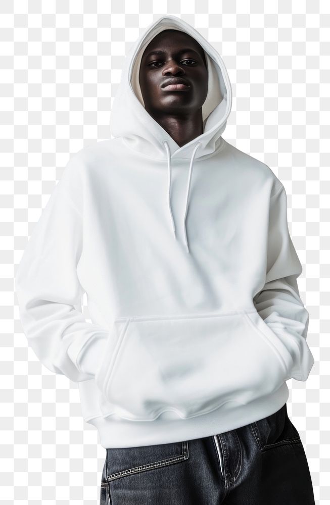 PNG Hoodie mockup hood sweatshirt fashion.