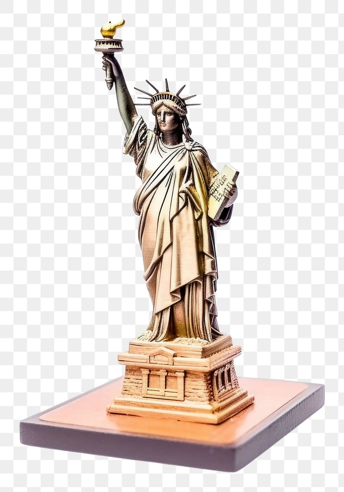 PNG  Liberty satutue sculpture statue art. AI generated Image by rawpixel.