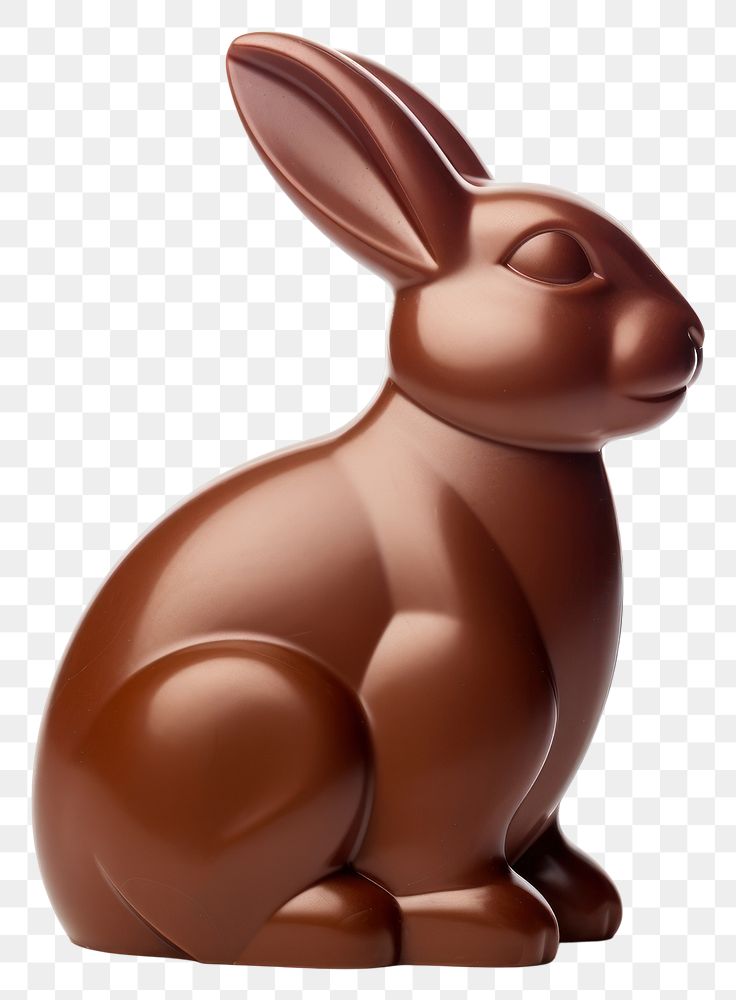 PNG Rabbit shape chocolate rodent mammal animal. AI generated Image by rawpixel.