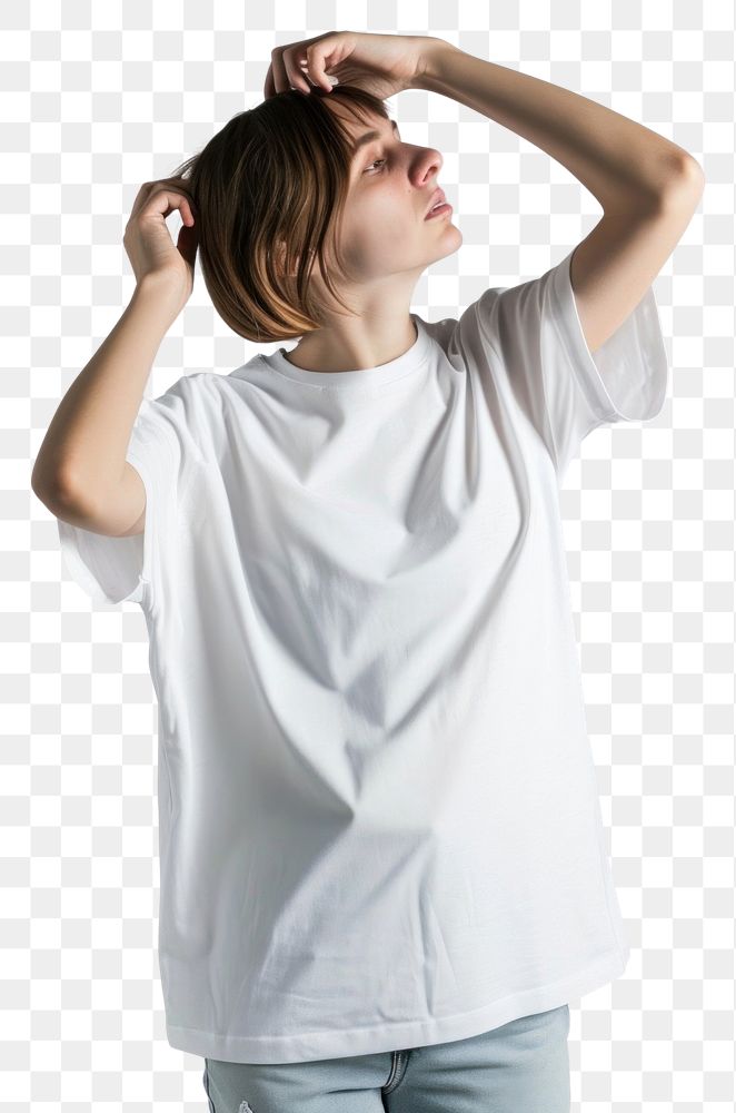 PNG T shirt mockup t-shirt fashion sleeve.