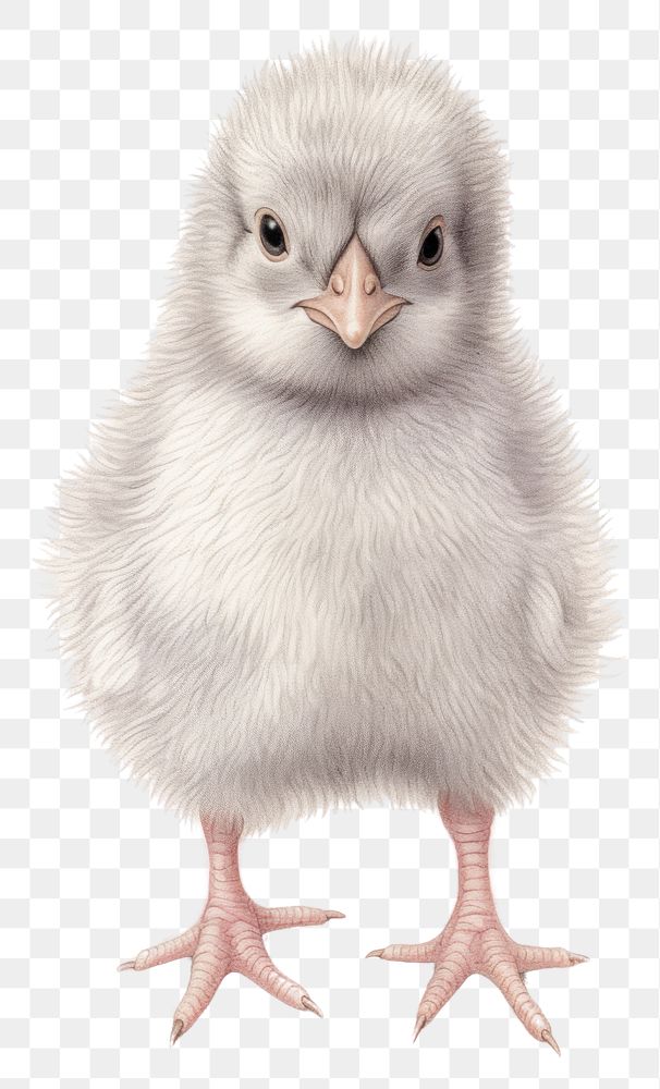 PNG Cute chicken character drawing animal sketch.