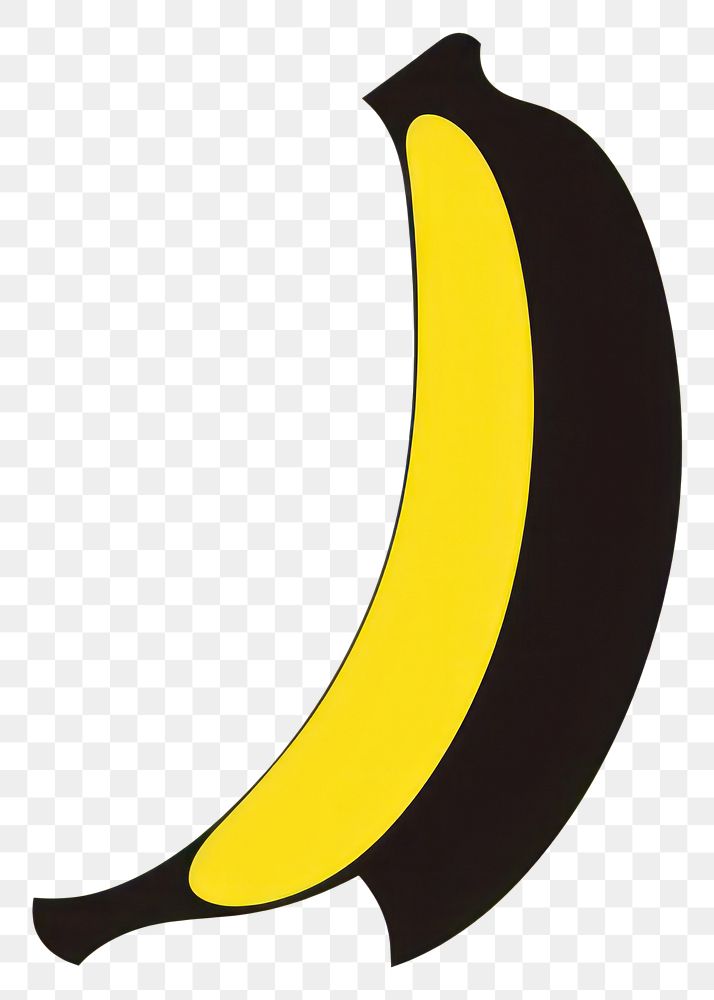PNG  Banana icon moustache crescent produce.
