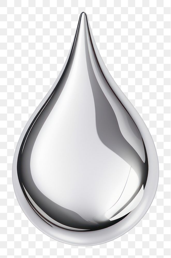 PNG Water drop Chrome material white background accessories simplicity.