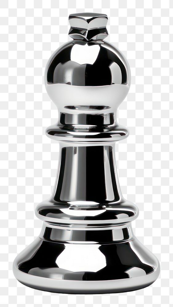 PNG Chess of rook Chrome material white background chessboard seasoning.