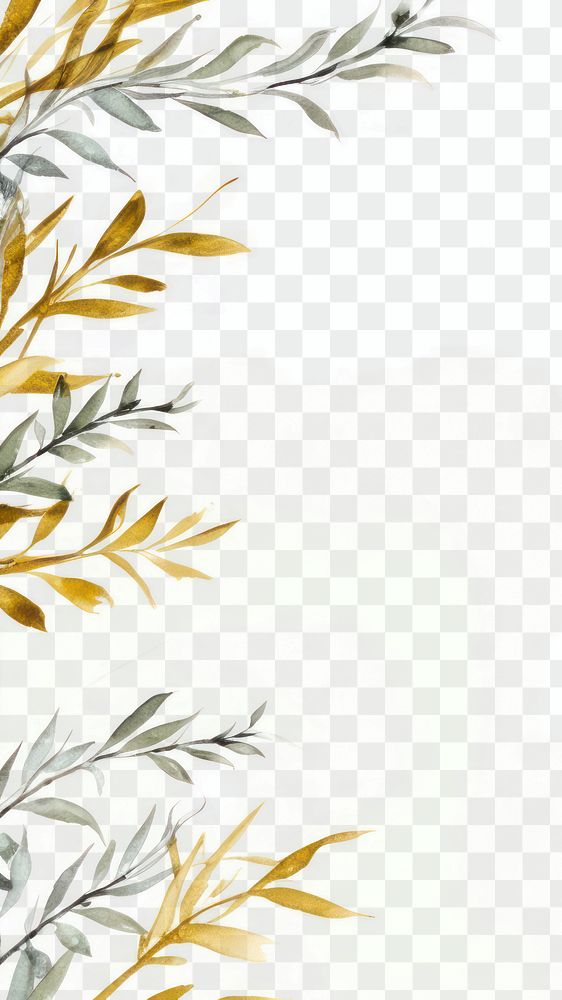 PNG Rosemary border frame backgrounds pattern paper. AI generated Image by rawpixel.