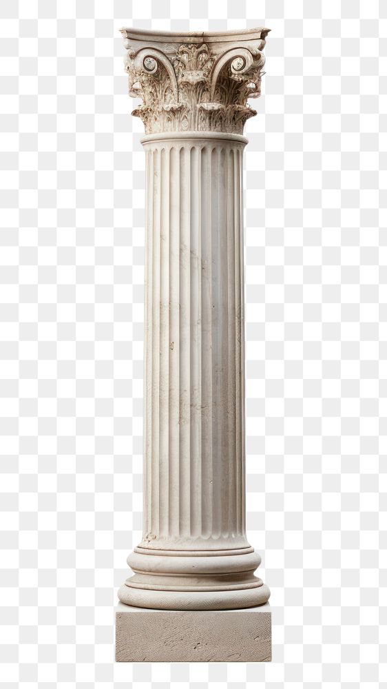 PNG Old classical greek column architecture white background colonnade.