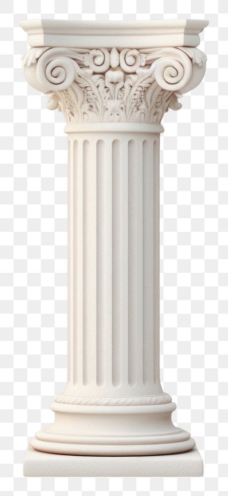 PNG Old classical greek column architecture white background creativity