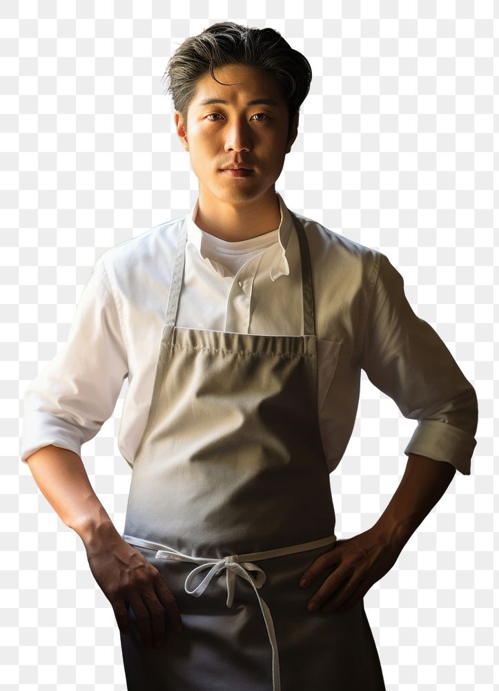 PNG Korean chef portrait kitchen restaurant. AI generated Image by rawpixel.