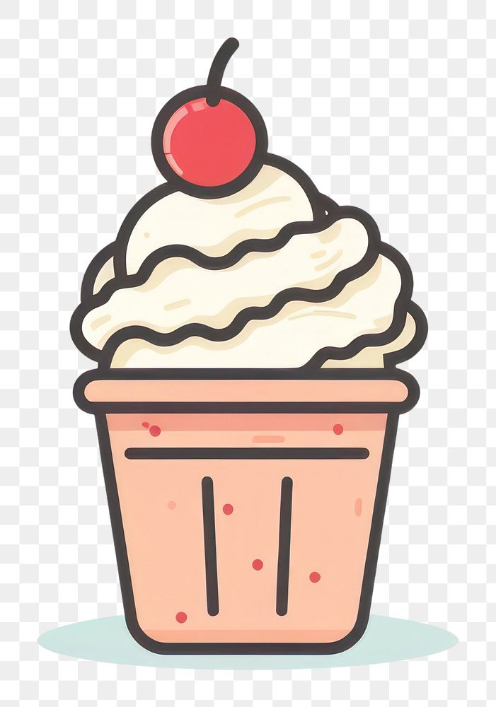 PNG Dessert cupcake cream food.
