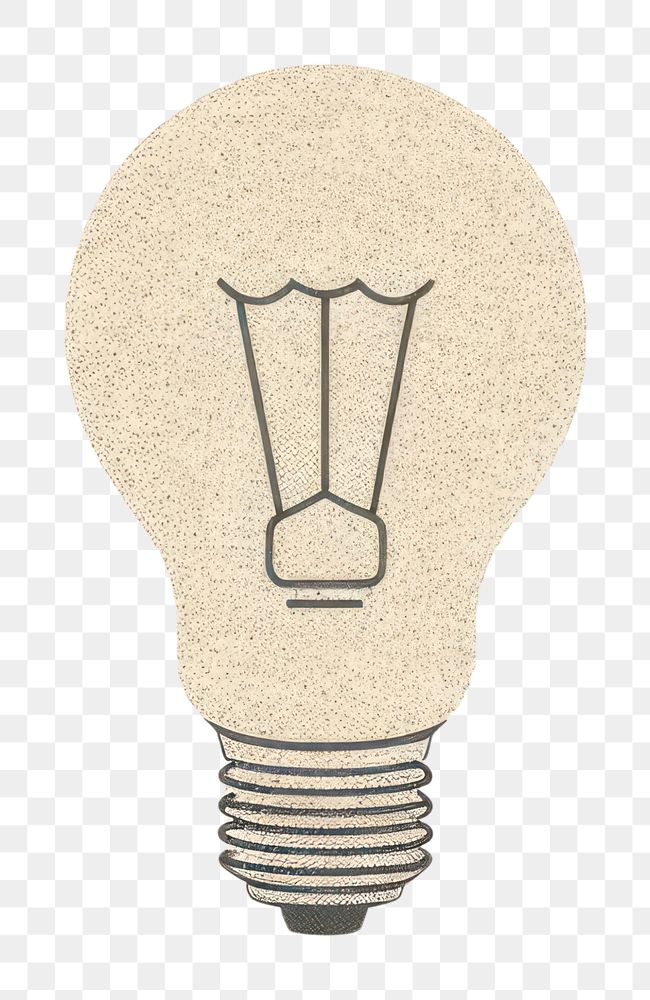 PNG Lightbulb electricity illuminated filament.