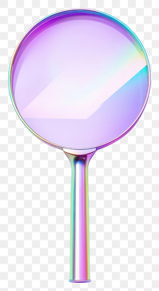 PNG Magnifying glass iridescent white background reflection simplicity.