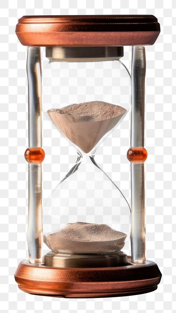 PNG Coins and glass hourglass investment deadline accuracy. AI generated Image by rawpixel.