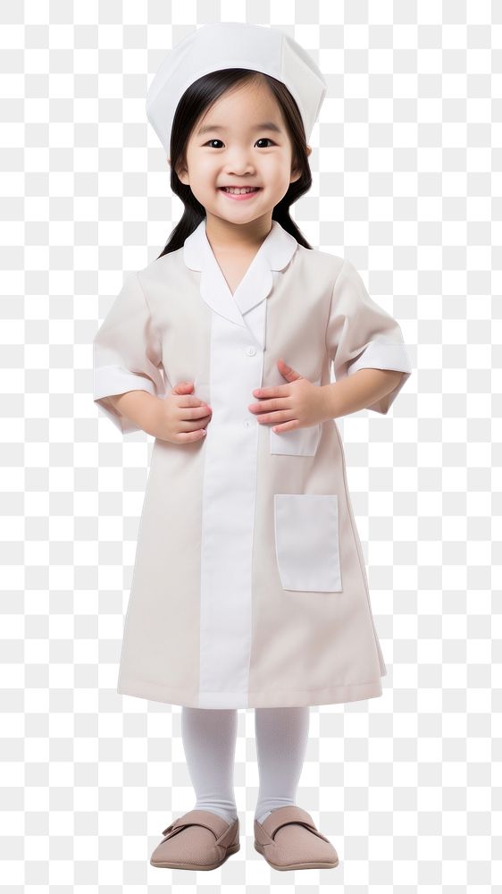 PNG Nurse costume child white. AI generated Image by rawpixel.