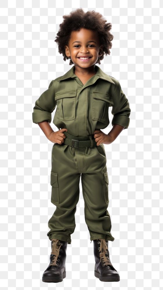 PNG Army uniform military soldier child. AI generated Image by rawpixel.