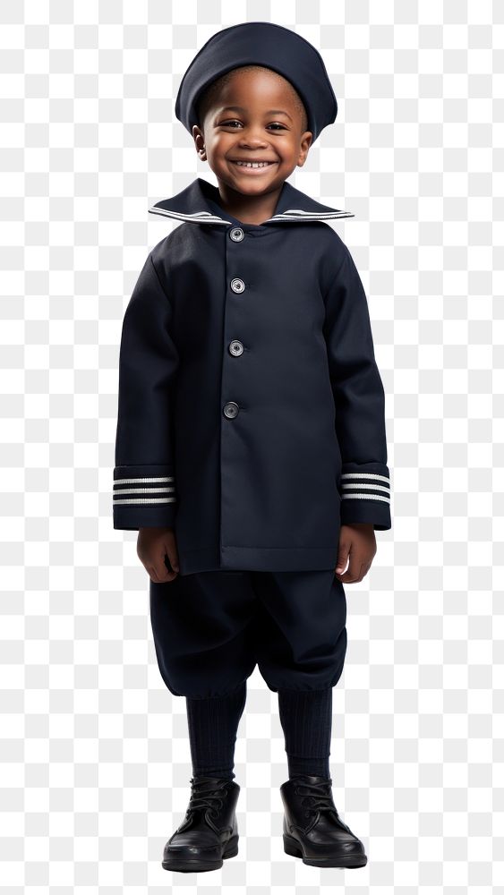 PNG Navy costume child black. AI generated Image by rawpixel.